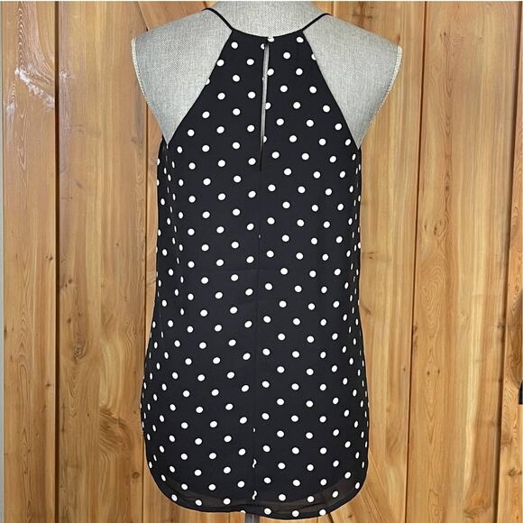 Express Spaghetti Strap Keyhole back Polka Dot Tank size S - Picture 2 of 9